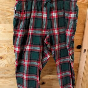 Old Navy Red and Green Plaid Pants
